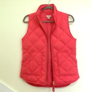 J. Crew Vest Bright Salmon